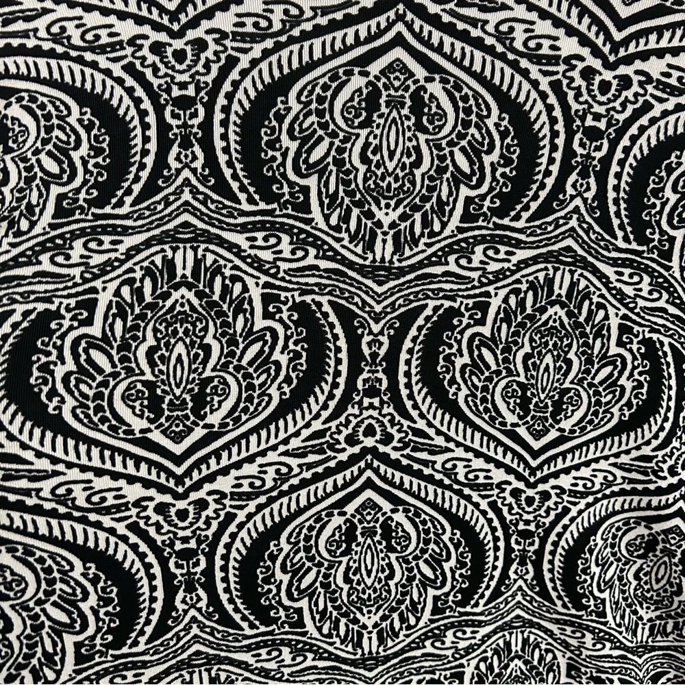 Chicos Travelers Size 2 Black White Slinky Open Front Cardigan Sweater L Stretch - Picture 5 of 6